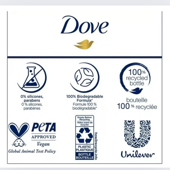 🔥2 SETS OF DOVE RE+AL SHAMPOO & CONDITIONER "REPAIR" - Picture 4 of 6